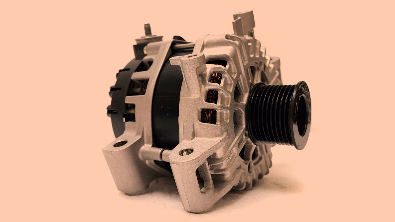 OEM Toyota Land Cruiser alternator with limited power output