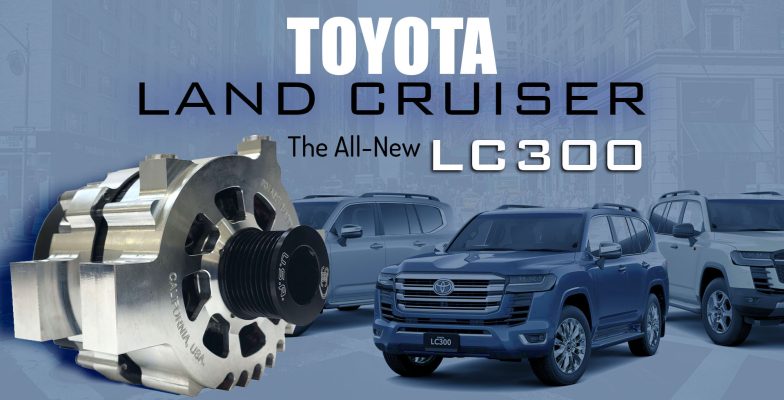 Toyota Land Cruiser off-road equipped with high-output alternator